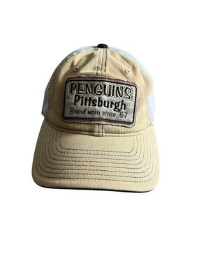 Vintage Pittsburgh Penguin NHL Reebok Hockey Cap Hat (139)
